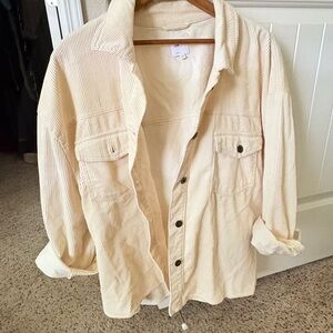 Women’s Cream Shirt jacket